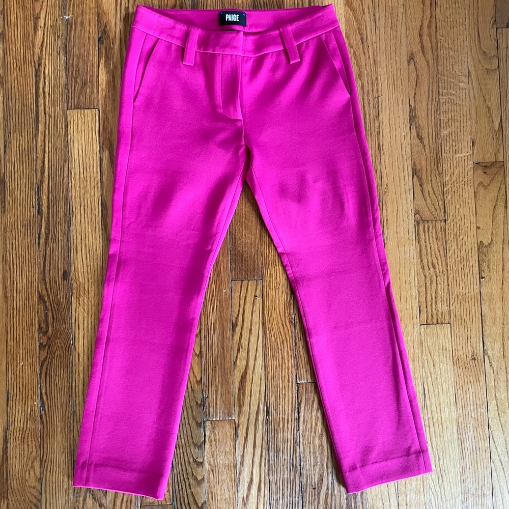 Paige fuchsia crop trousers - Picture 8 of 13